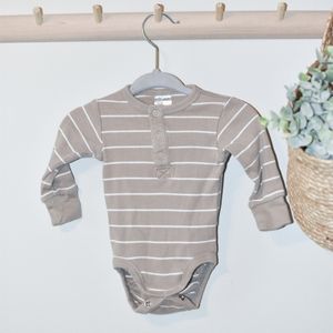 H&M ribbed long sleeve onesie